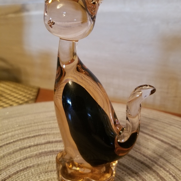 Vintage blown glass art cat - Picture 4 of 7